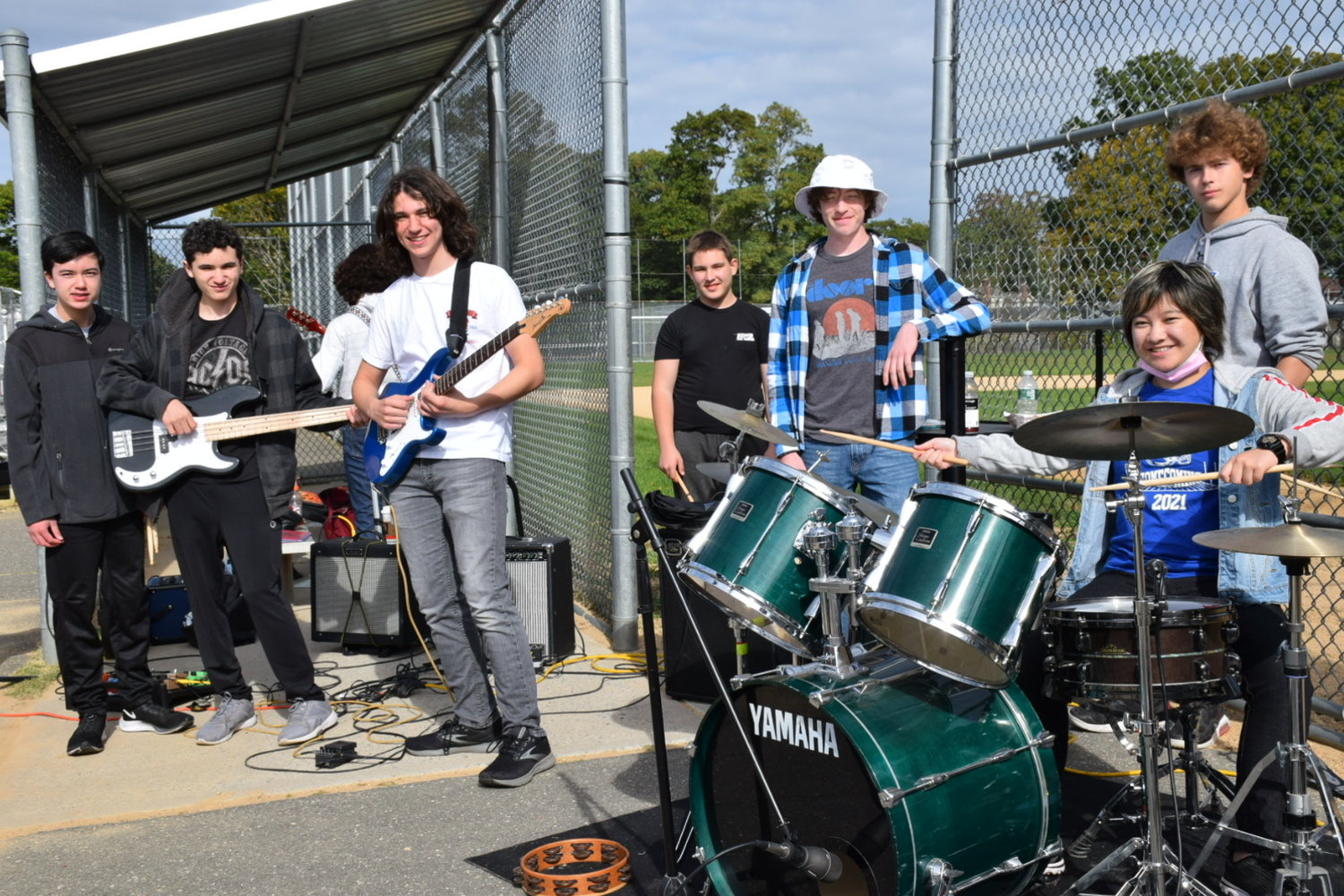 The Calhoun Rock Band, directed by Ed Tumminelli, provided musical entertainment for the homecoming game.