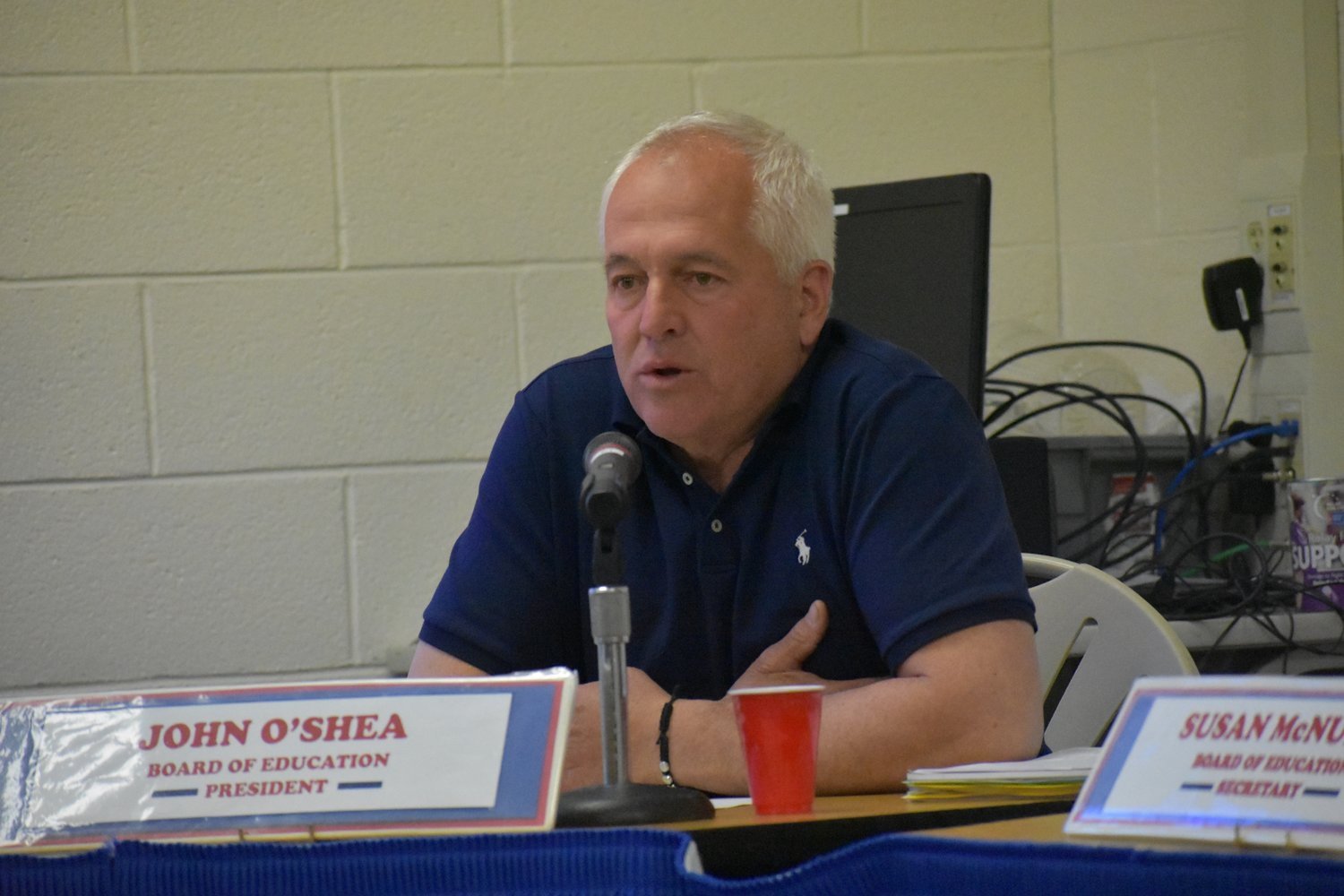 Board of Education President John O’Shea said he planned to address criticisms levied on the board by Rockville Centre Teachers’ Association President Frank Van Zant at the upcoming Nov. 16 meeting.