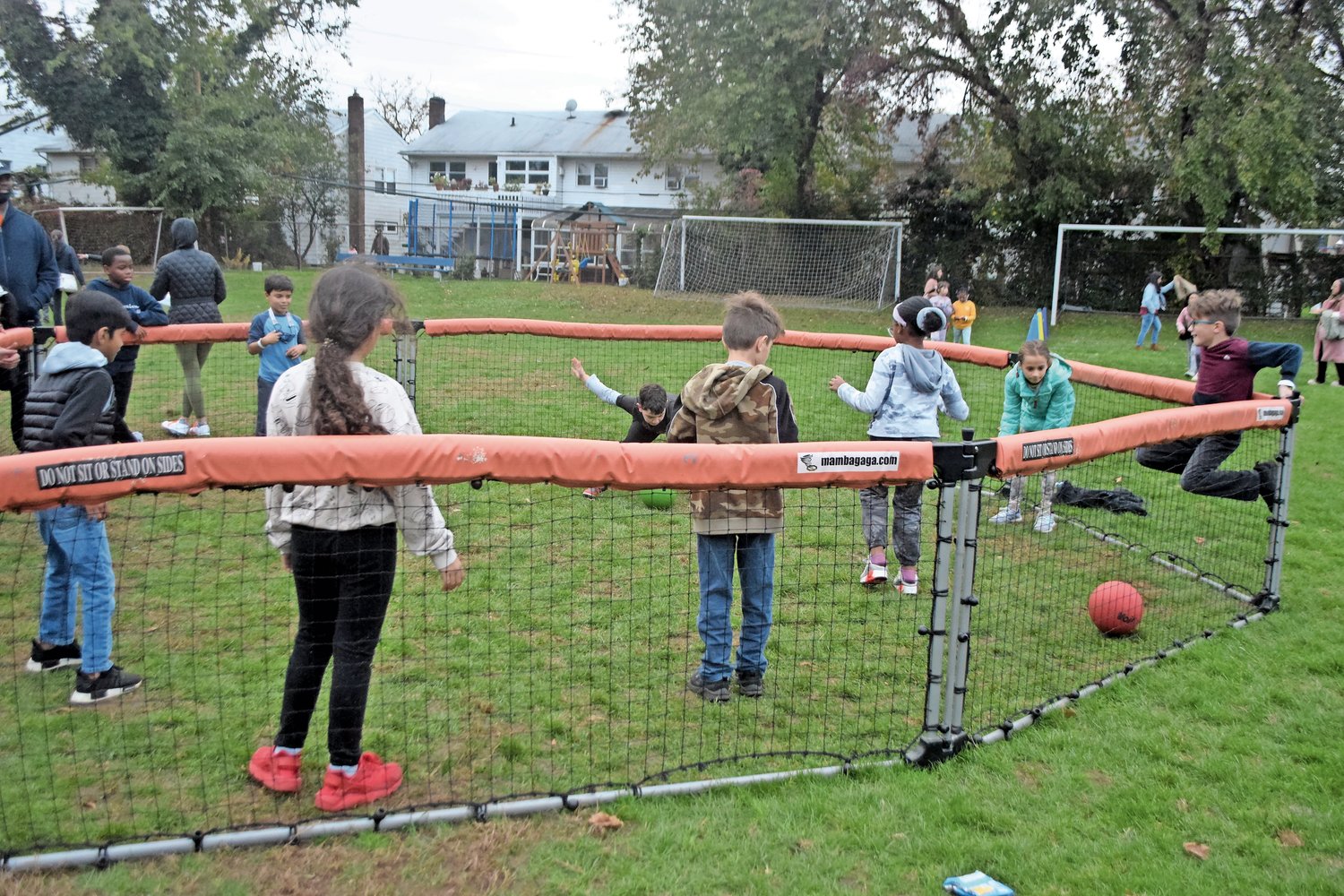 Ogden Elementary School students played the dodgeball variant game of gaga at Fall Y’all on Oct. 28.
