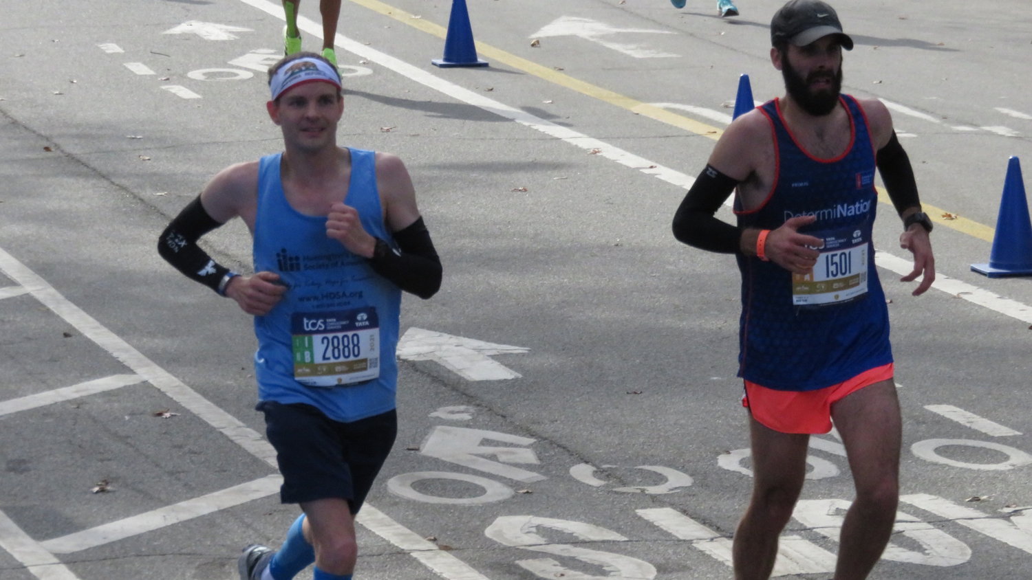 Rockville Centre native Randell Hansen, left, finished the New York City Marathon on Nov. 7, and is now just two states short of completing his goal of running a marathon in every state.