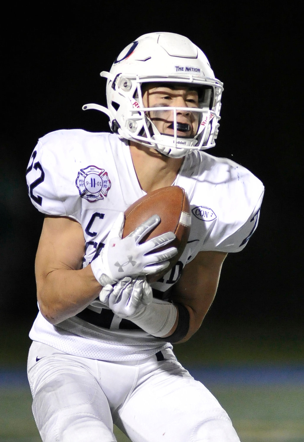 Ronnie Kraemer had a pair of touchdown receptions for the Sailors in last Friday night's 35-26 loss to Massapequa in the Conference I final.