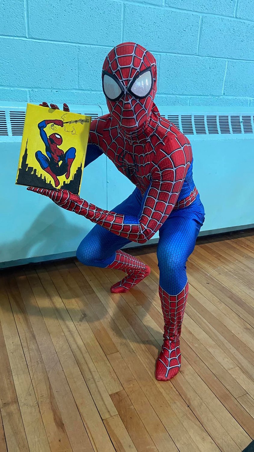Spider-Man found some artwork he enjoyed.