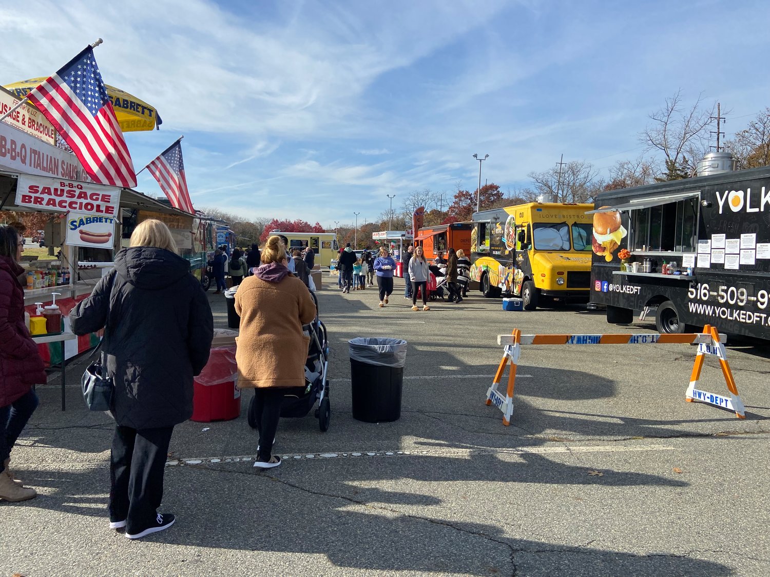 Food trucks lined the Seaford Long Island Rail Road station parking lot at the fair, which was open until 8 p.m.