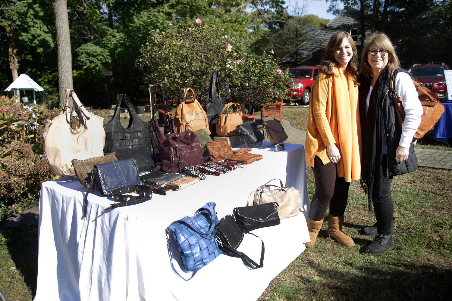 Karen Cardoso of Bolsa Nova and Kerry Punzi of the Giftologist, at the Fall Fest on Nov. 6.
