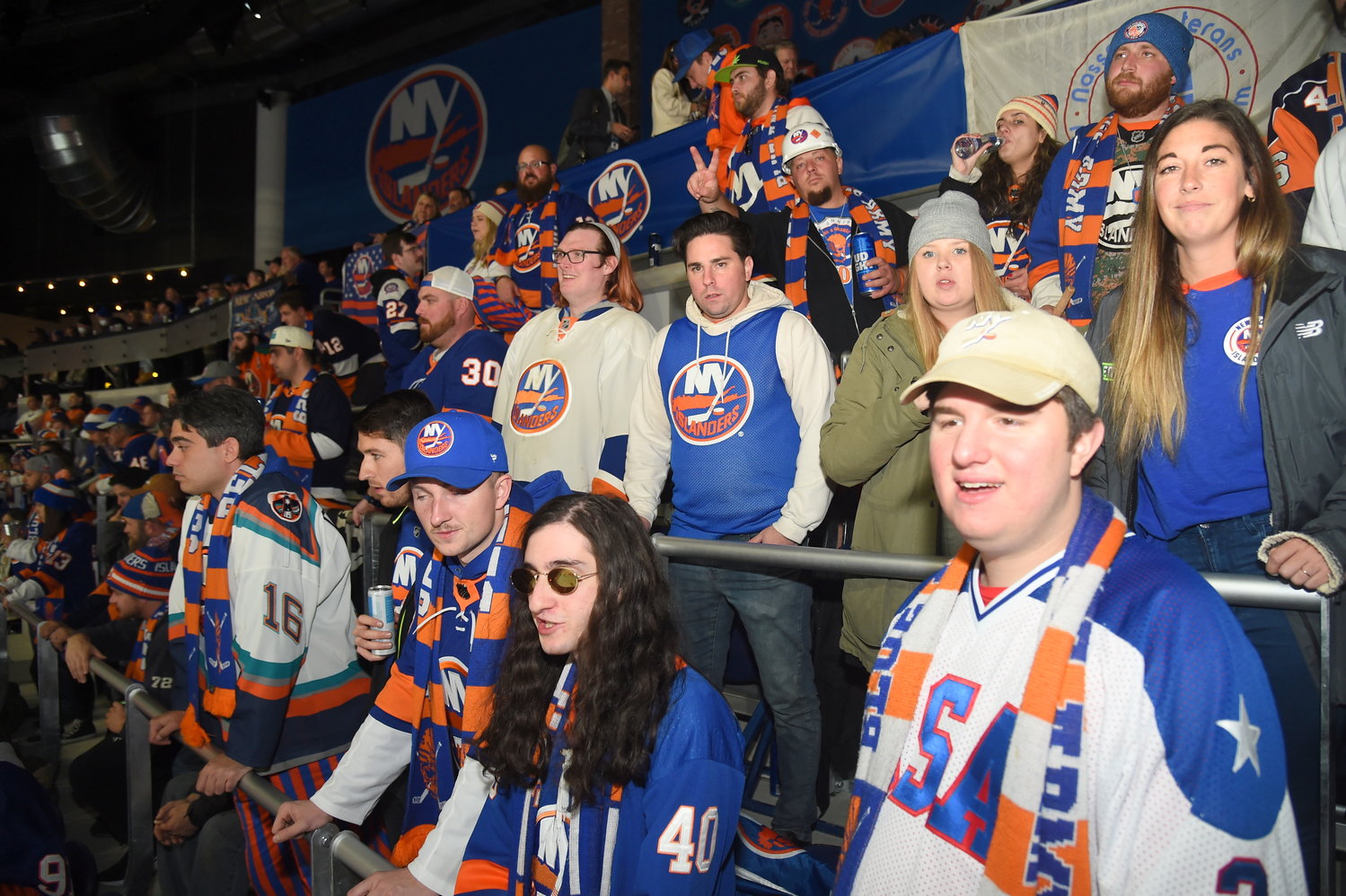 The Blue and Orange Army in Section 329 brought soccer-style chanting throughout the game.