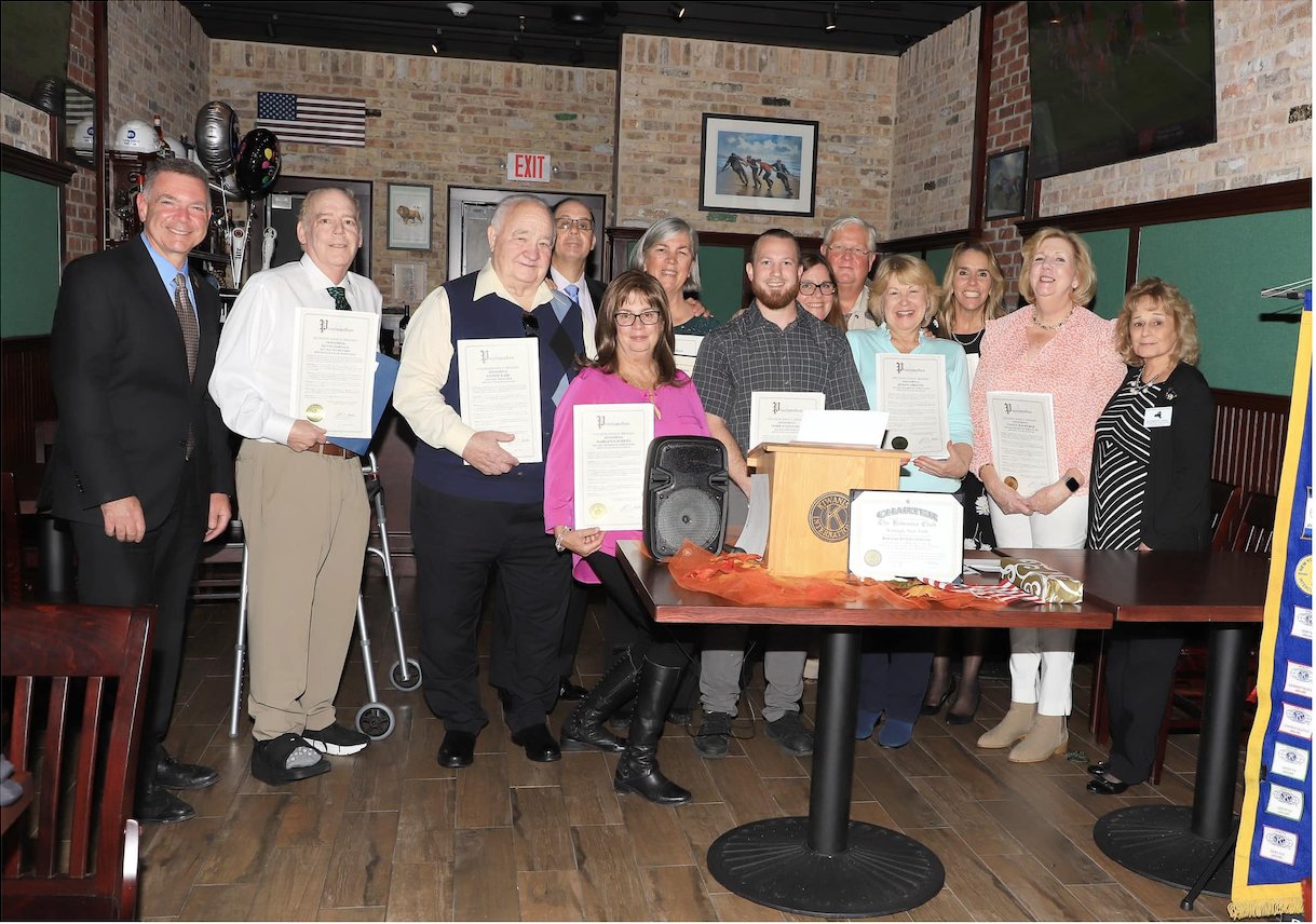 Mark Engelman was instated as the president of the Kiwanis Club of Wantagh on Nov 6 at The Irish Poet in Wantagh.