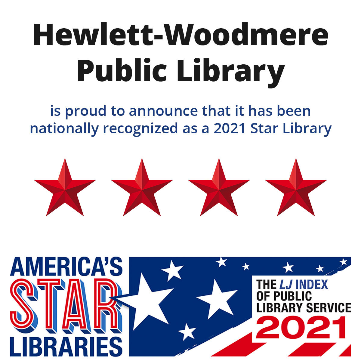 HewlettWoodmere Public Library is a Star Library awardwinner Herald