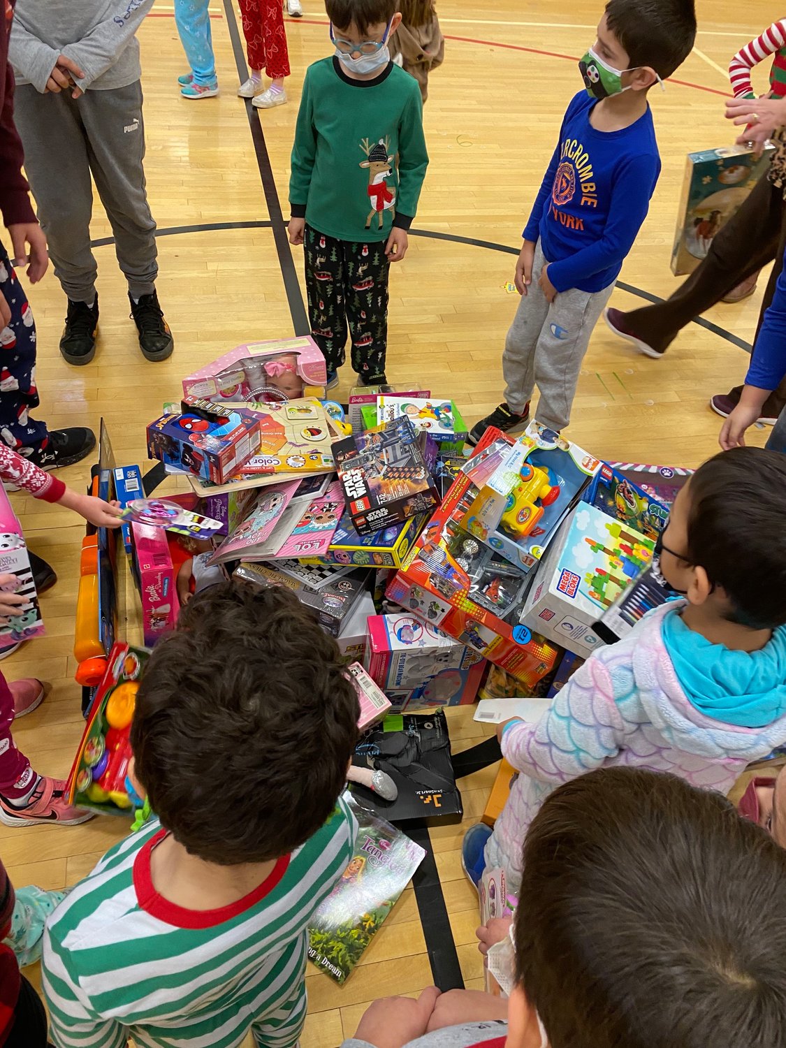 John Lewis Childs School held its annual “toy mountain” drive on Dec. 17.
