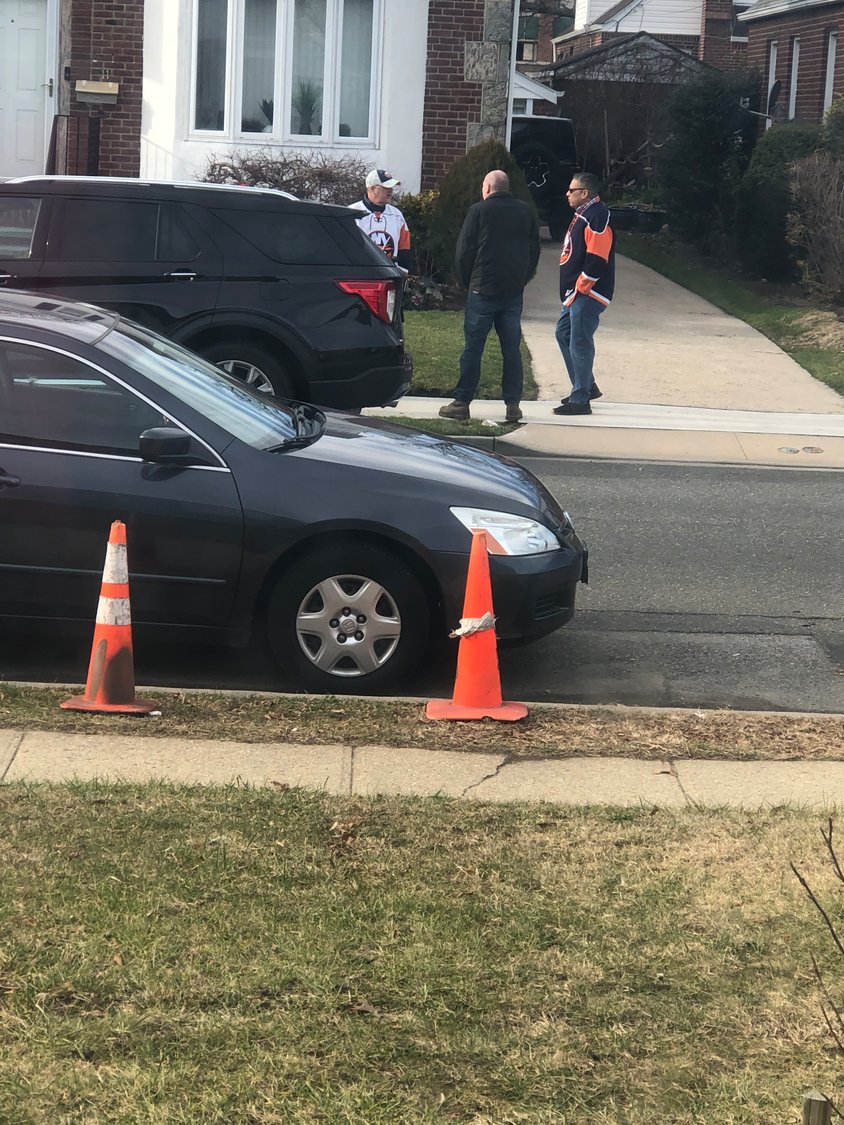 Elmont homeowners say that when they come home from work, they often find their driveways blocked by the vehicles of those attending night events at the UBS Arena.