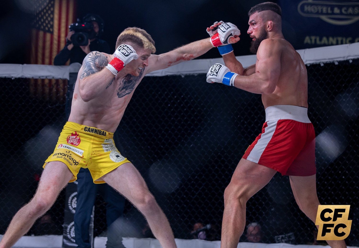 East Rockaway resident Charlie “The Cannibal” Campbell defeated Vadim Ogar by knockout at the Cage Fury Fighting Championships 104 in Atlantic City on Dec. 17.