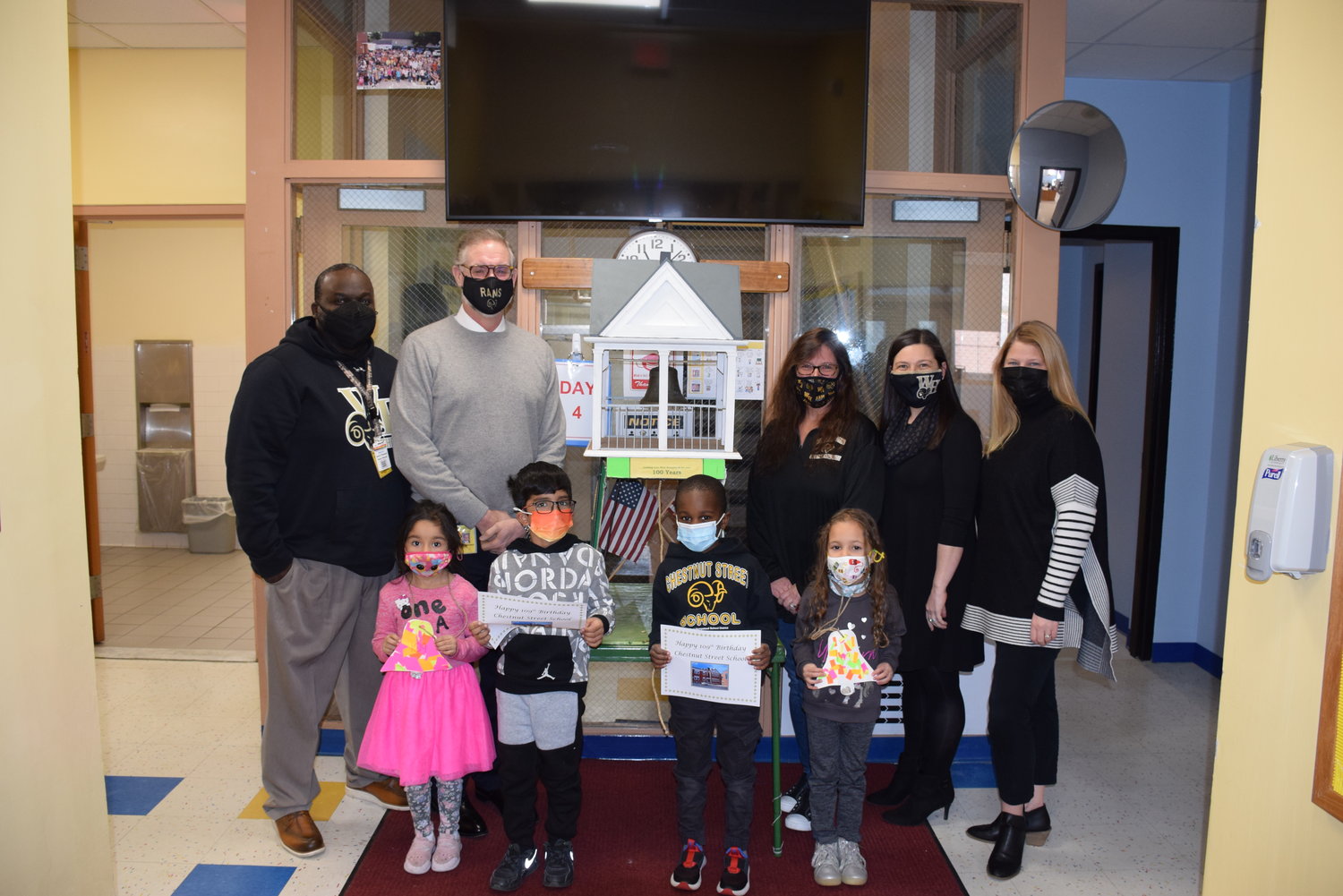 Students and staff celebrated Chestnut Street School’s 109th birthday on Jan. 14.