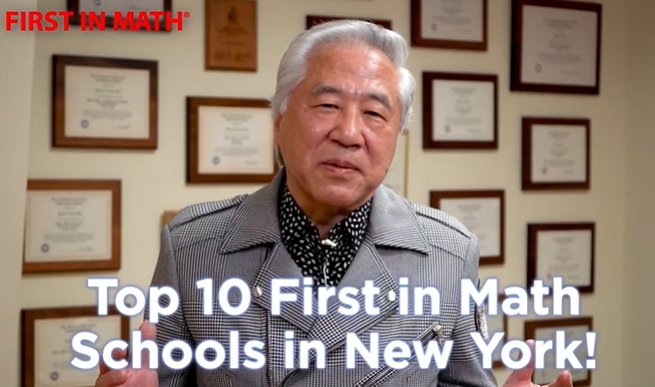Robert Sun, the inventor and founder of First In Math, announced top ten schools for most math problems solved
