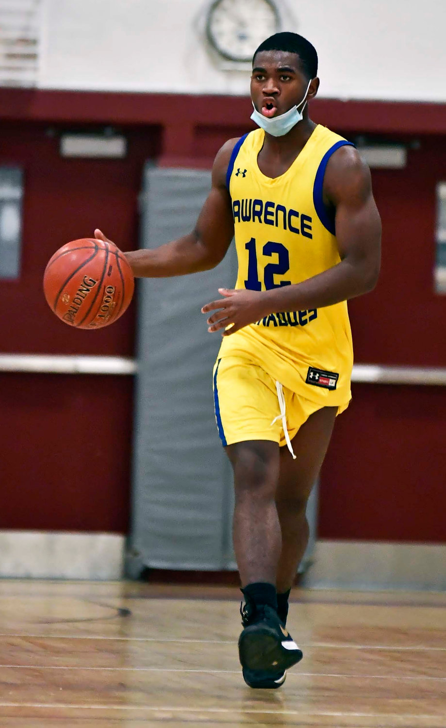 Junior Dexter Robinson totaled 29 points last week as Lawrence split a pair of Conference A5 games with Island Trees. Both teams won at home.