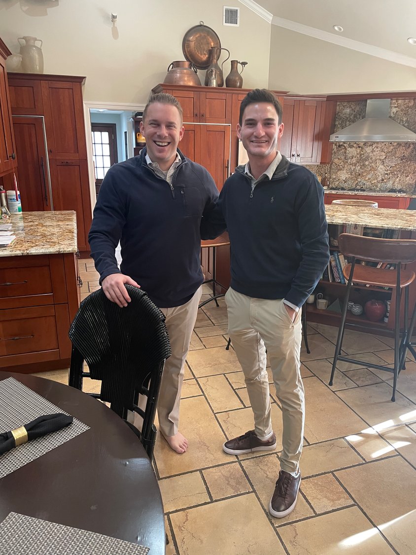 Legislator Josh Lafazan, left, in his bid for Congress, has hired a campaign staff filled with people in their early to mid-20s. Chase Serota, of Brookville, manages the campaign.