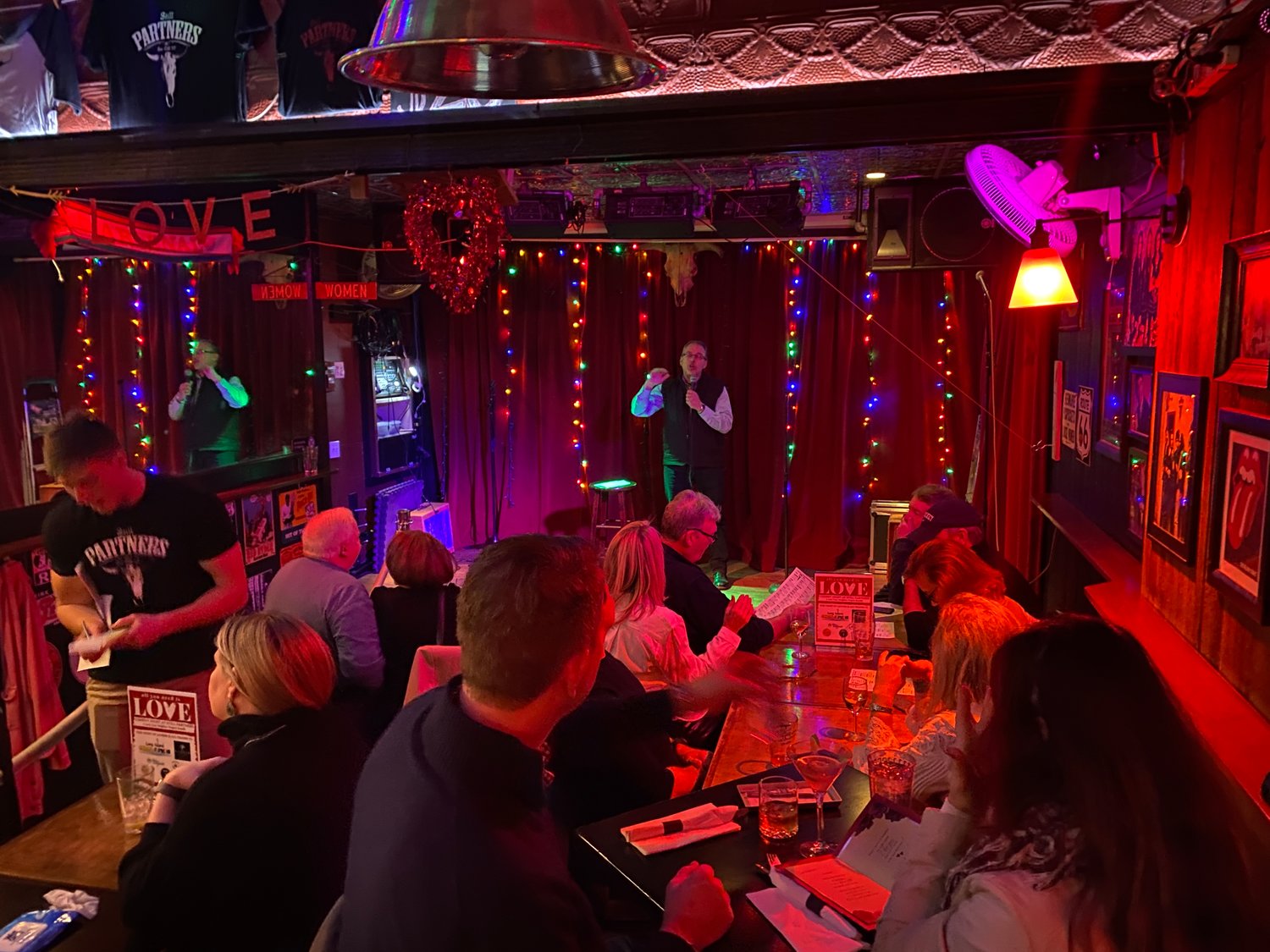 Paul Anthony, All You Need is Love’s executive producer, started the comedy evening off at Still Partners in Sea Cliff. The fundraiser for the gastropub was a big success, raising roughly $4,500.