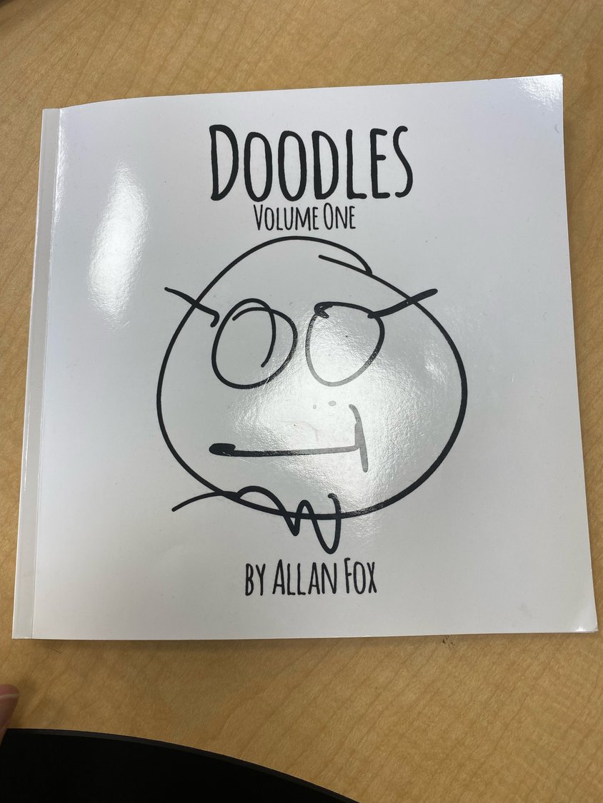 Ilene Fox, whose husband, Allan, died unexpectedly last December, created a lesson inspired by Allan’s book on inspirational doodling.