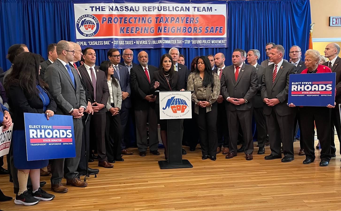 Republican candidates for state and federal officers gathered at GOP headquarters in Westbury on March 25 for a kickoff to the fall campaign.