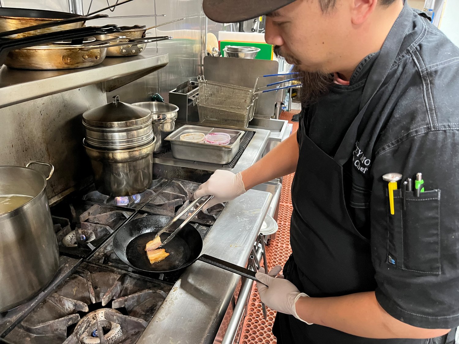 Executive Chef Charley Moi has worked to perfect Asian and French cuisine, Southern and Asian-style BBQ and numerous other culinary genres.