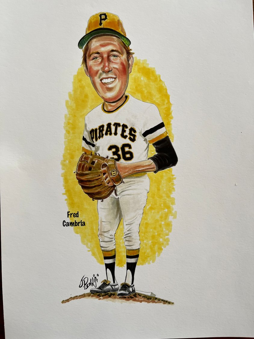 In his tenure with the Pittsburgh Pirates, Fred Cambria played with legends such as Roberto Clemente.