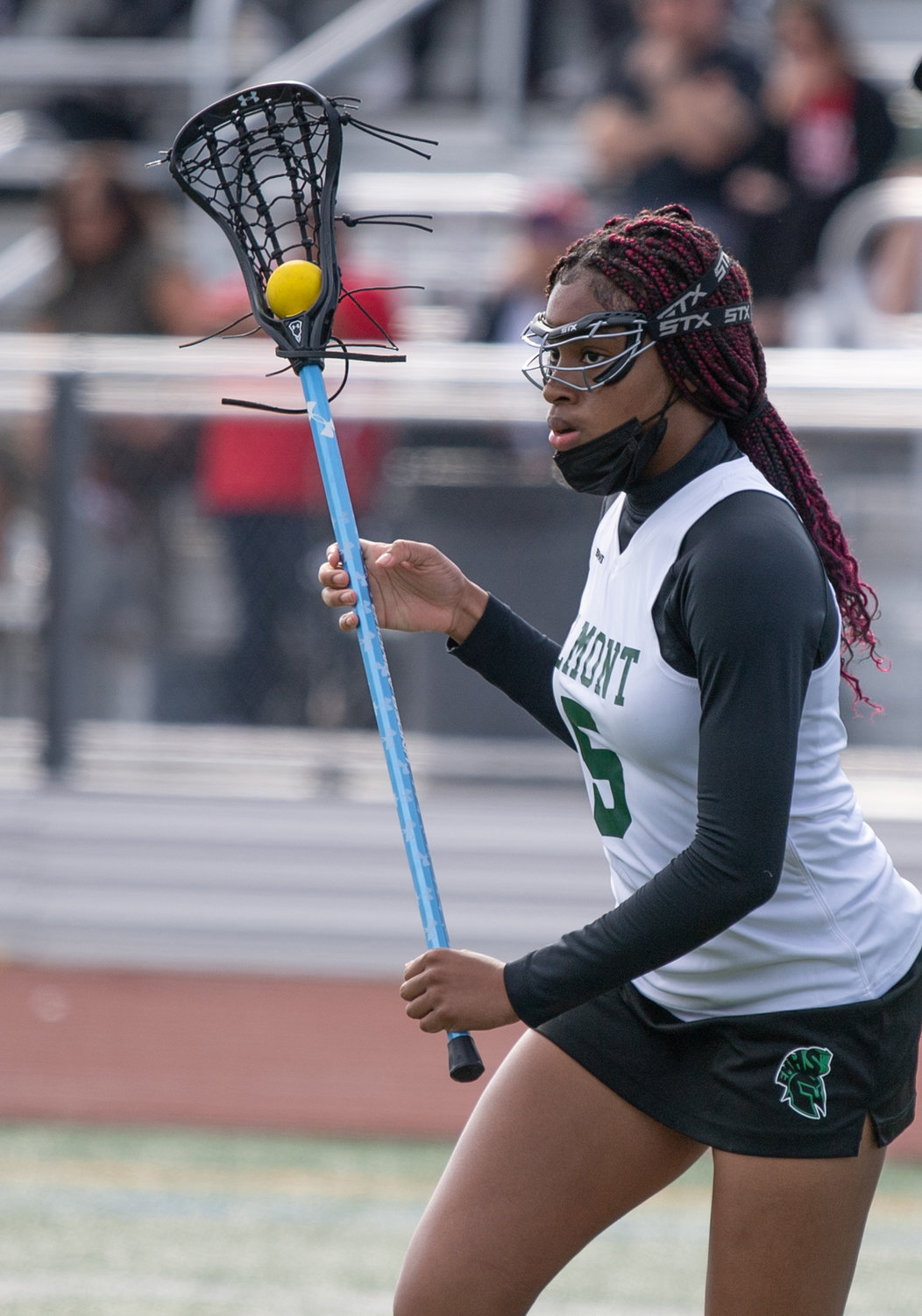 Junior midfielder Anaise Novembre posted a hat trick in Elmont’s victories over Sewanhaka and Valley Stream District.