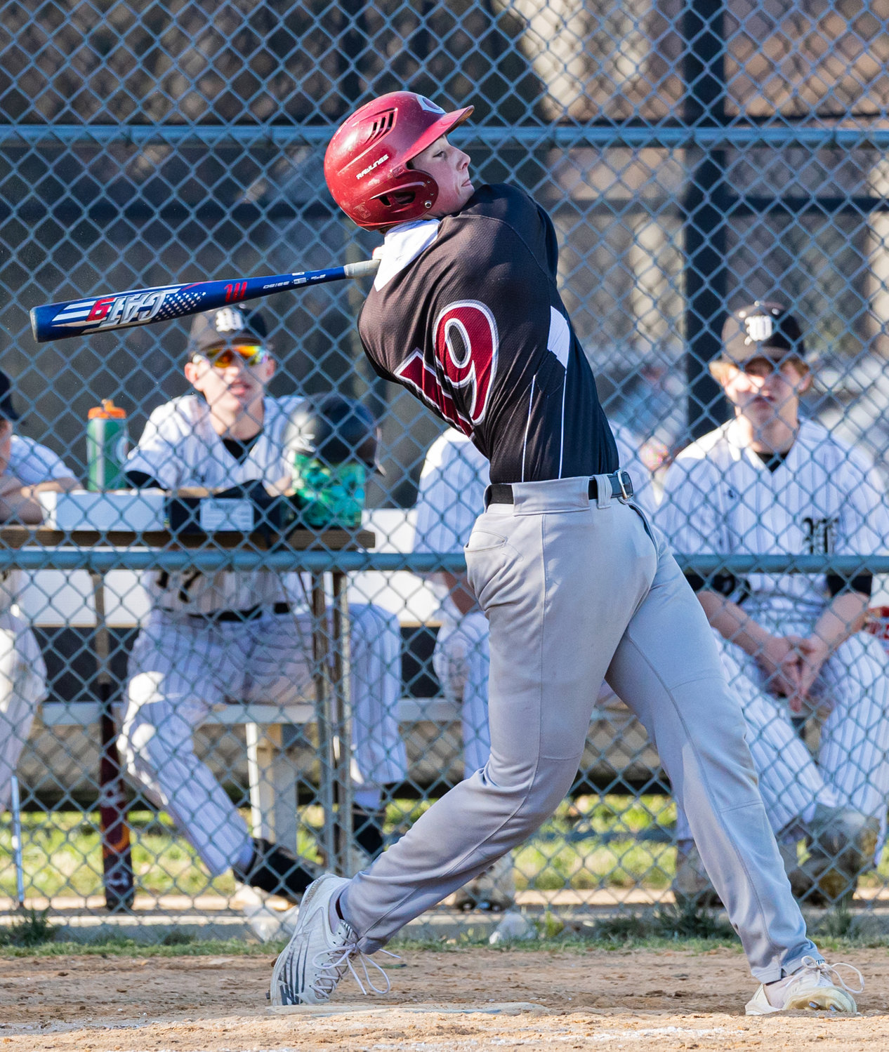 Senior Jacob Dandic cracked a three-run bomb in the seventh inning to lift the Rams to a win over Plainedge on April 21.