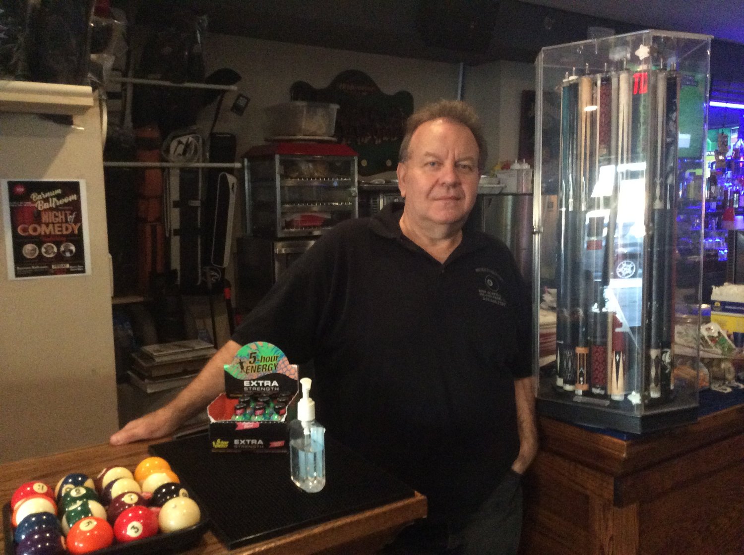 Michael Rudonis, owner of Michael’s Billiards, has been in the pool business for decades.