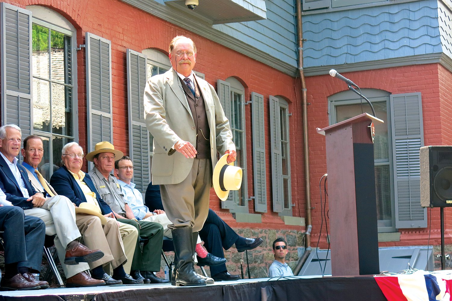 James Foote shared one of T.R.’s speeches at the reopening of Sagamore Hill in July 2015.