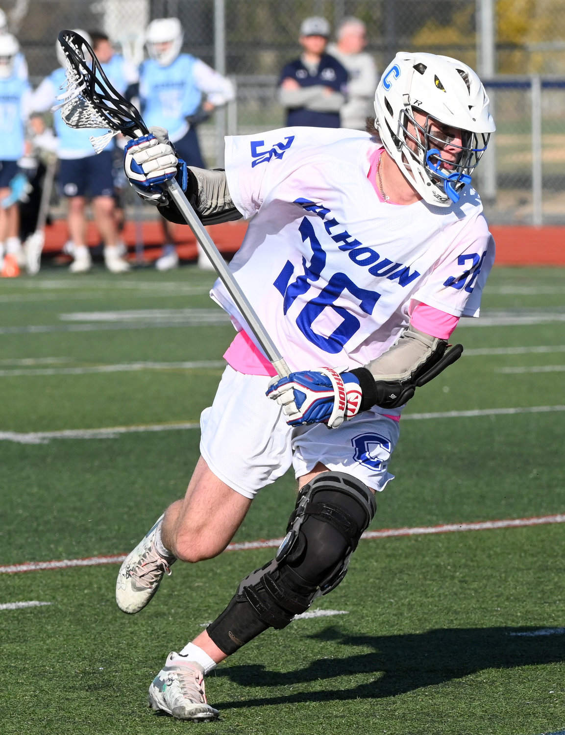 Junior Jake Lewis scored twice and assisted on two other goals to help lead the Colts over Carey last Friday, 11-8.