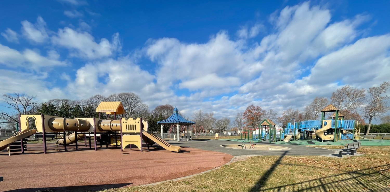 Playground updates are coming to Newbridge Road Park, as part of a town capital improvement project. The playground, above in December, before the renovations began.