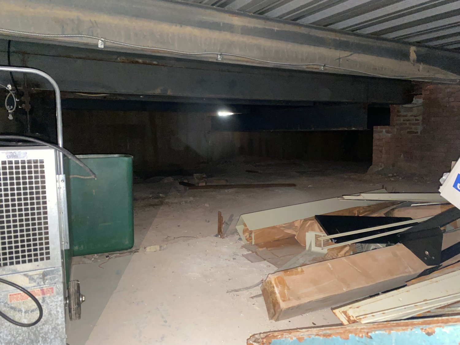 In the basement of Deasy Elementary School, which was built in 1910, an area that was hidden, according to Superintendent Dr. Maria Rianna, has allowed water to enter the building.