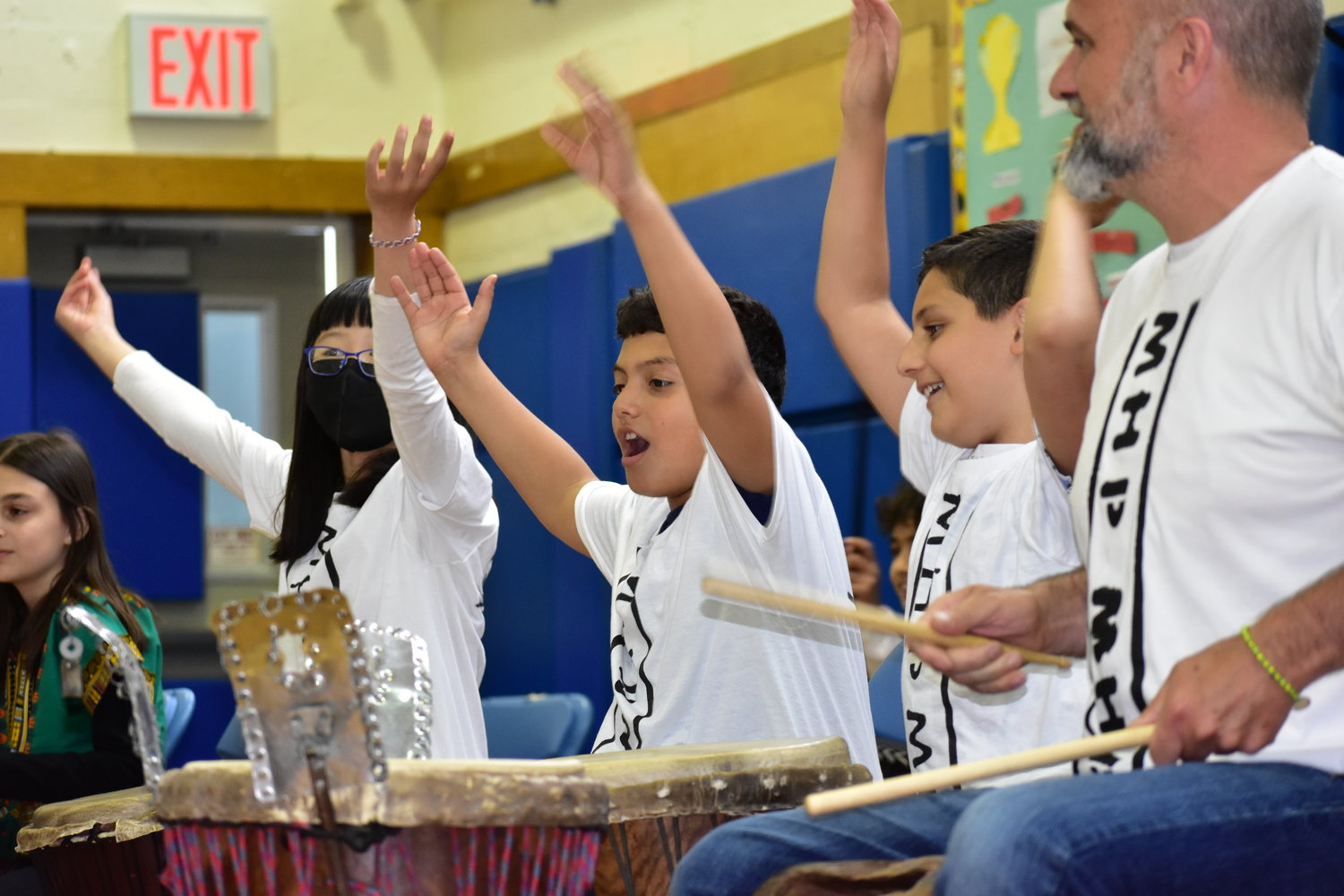 Ogden fifth-graders captured the spirit of African drumming during the five-day residency.