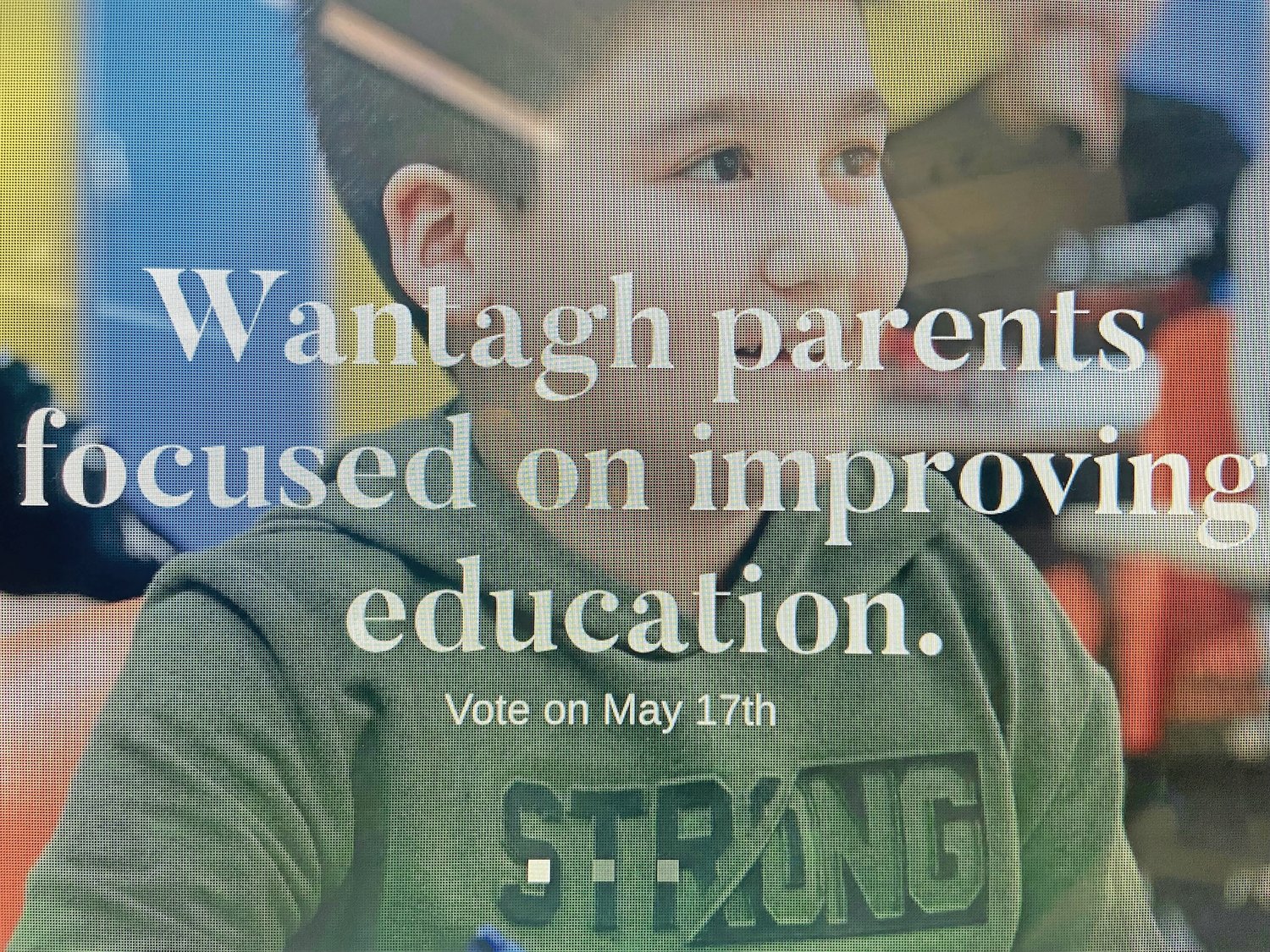 Wantagh Parents for Educational Excellence’s website home screen, where the organization hopes to share information with local parents it may not know.