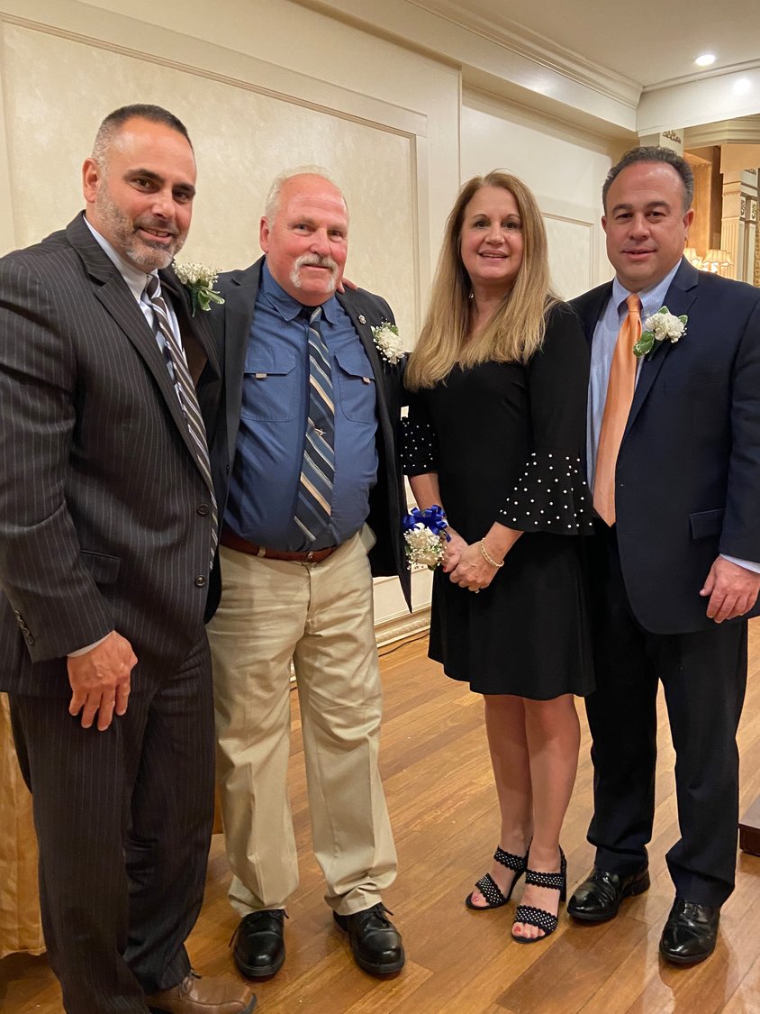 From left, Greg Bottari, Scott Stacey, Veronica Nicastro and Richard Howard were the PTA Council’s honorees for 2021 and 2022.