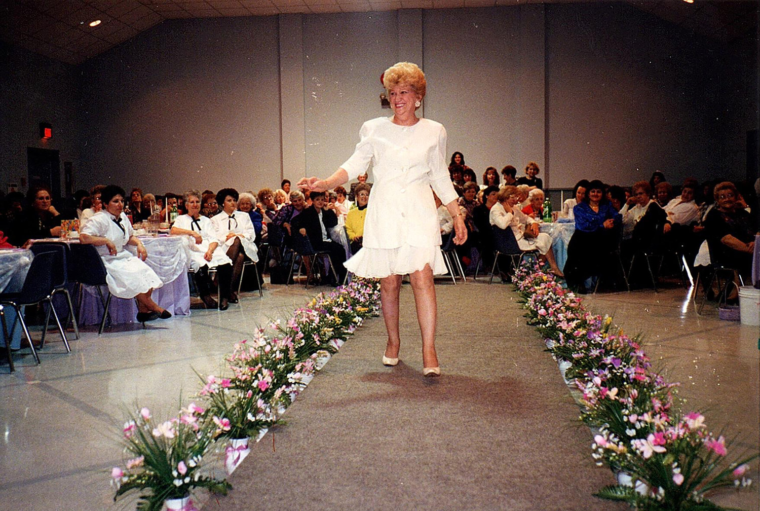 Yolanda Ruthkowski, 68, strutted down the runway for the St. Rocco’s fashion show in 1993.