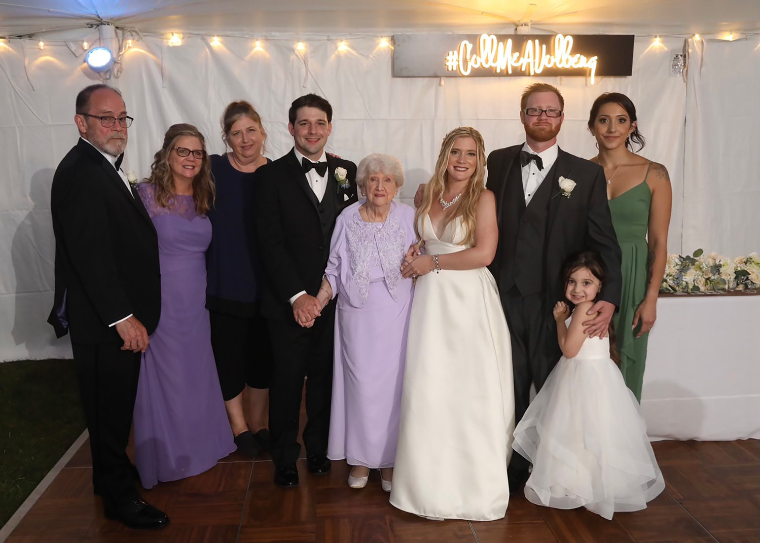 In 2020, Yolanda Ruthkowski, center, attended her granddaughter, Colleen’s,  wedding.