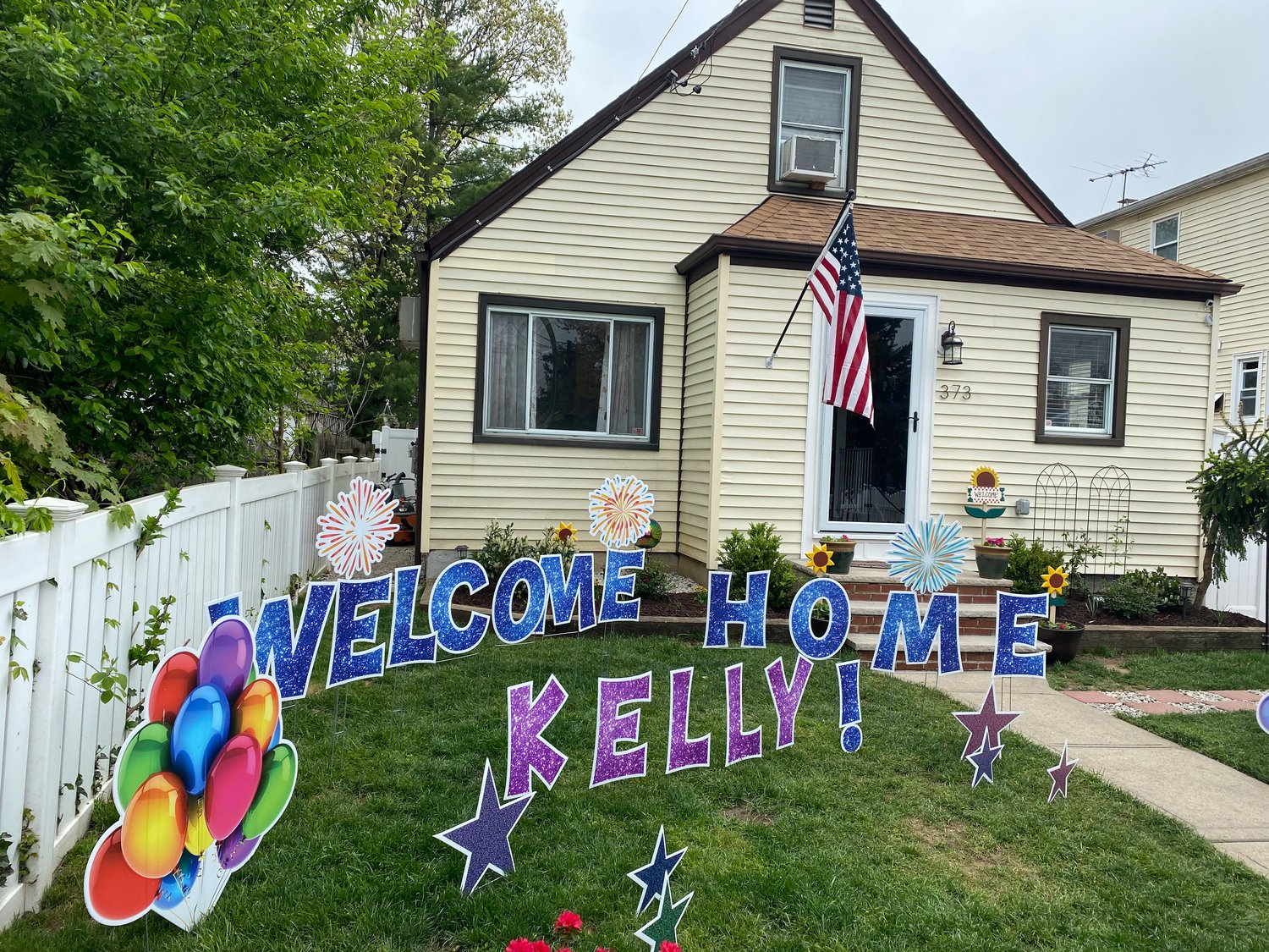 Kelly Arcillas returned to her Elmont home, at 373 Randall Ave., on May 12 for the first time in over two years.