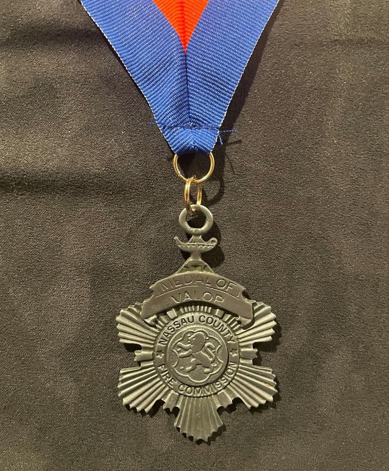 One of the medals the LFD earned  at left.