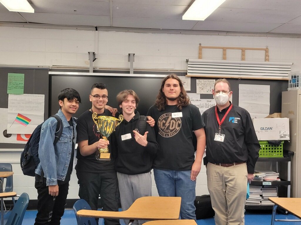Valley Stream South High “It’s Academic” Quiz Bowl team won first place at the Long Island Championship of the 50-school Regional Quiz Bowl league.