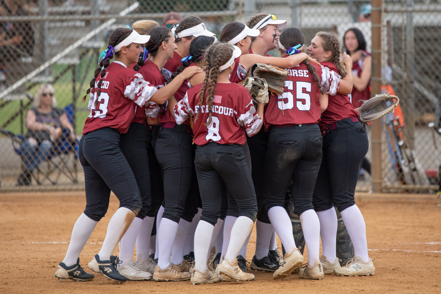 Mepham added to its softball dynasty Sunday with a third straight Nassau Class A title, sweeping neighboring Calhoun in the best-of-three championship series.