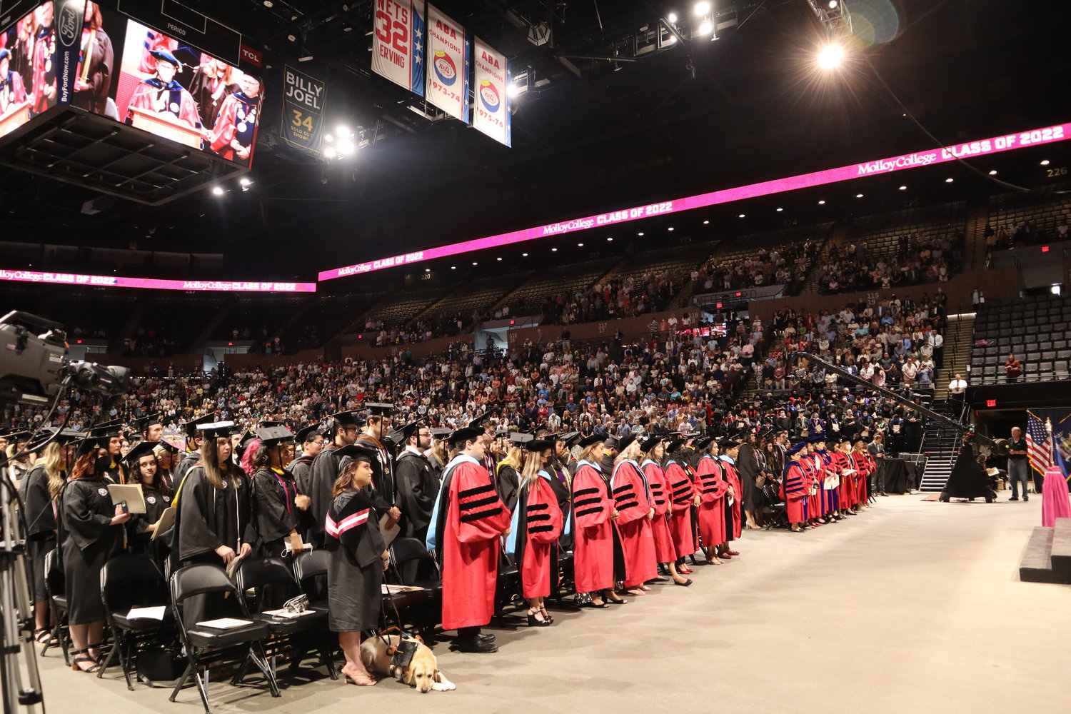 Molloy College hosted its final graduation ceremony on May 24 at Nassau Coliseum. It will go by Molloy University starting June 1.