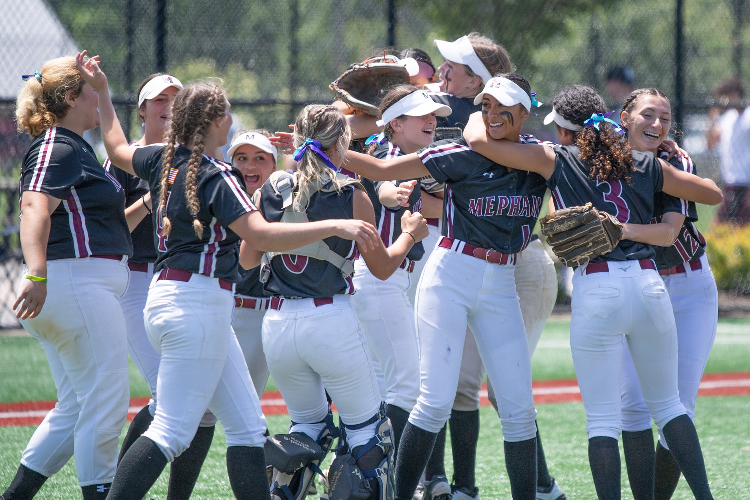 Mepham defeated East Islip, 8-3, on Saturday at Moriches Sports Complex for its second straight Long Island Class A softball championship.
