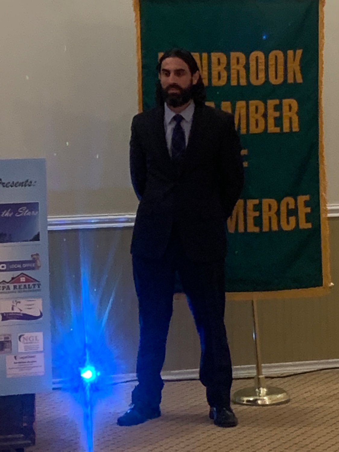 Lynbrook High School teacher William Luzzi was named Teacher of the Year by the chamber.