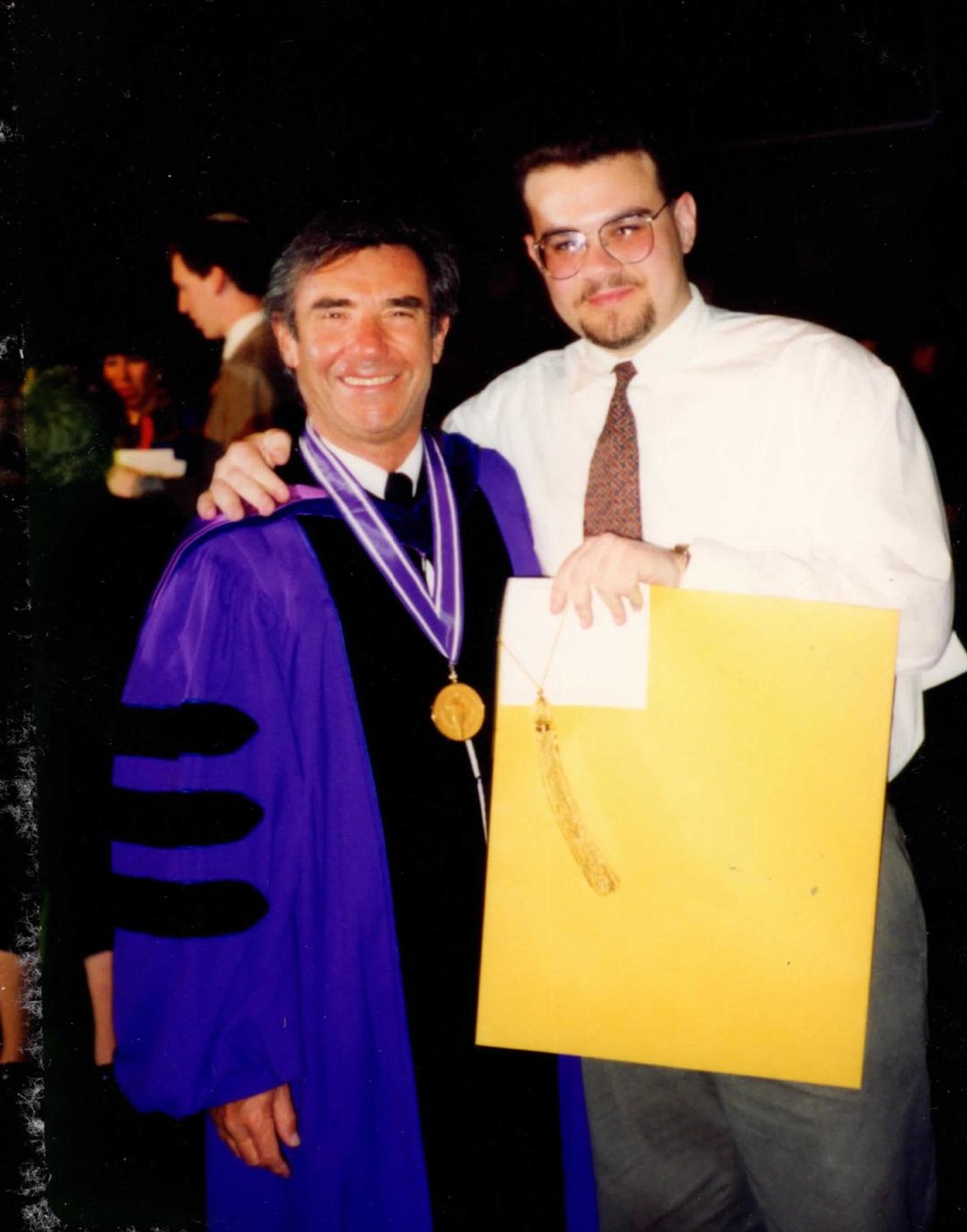 Joseph DiSalvo, right, created a film to honor his former professor, Bob Gurland, after he made a great impact on his life as a student at New York University.