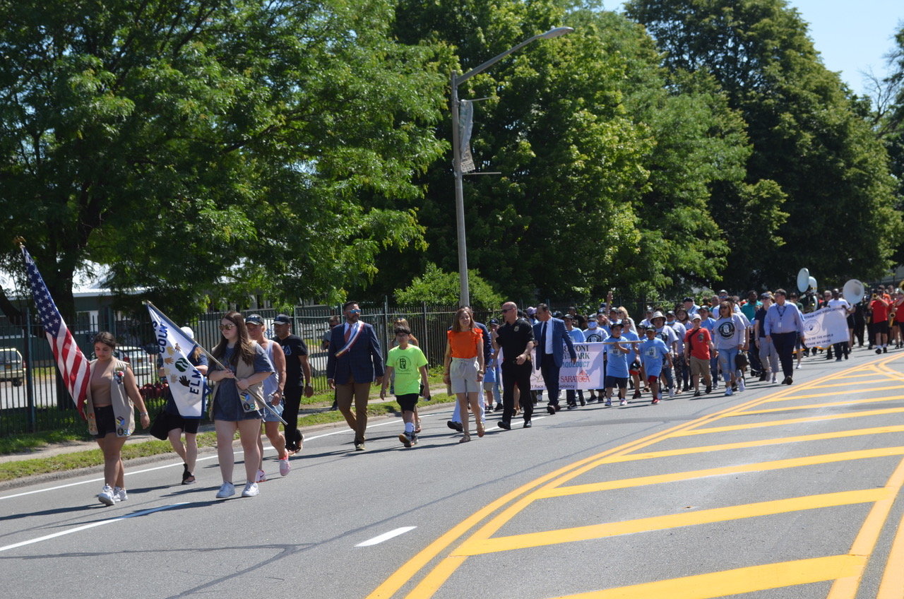 Residents, students, local leaders, elected officials and other parade participants marched at the 14th annual Elmont Belmont Parade on June 4.