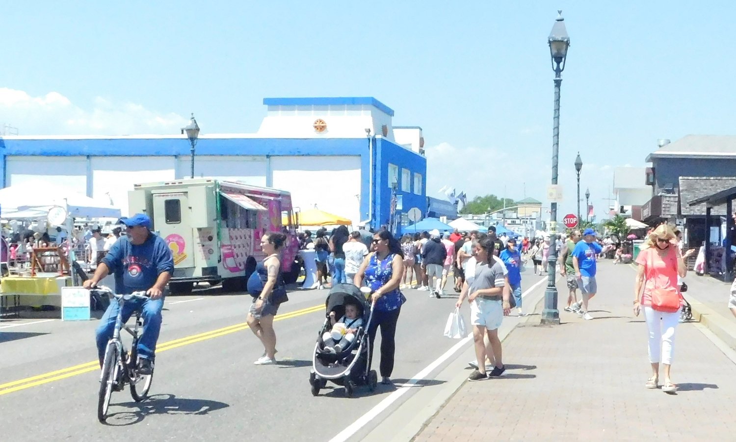 Gentle sun and sunny breezes encouraged Freeporters to come out for the 32nd Annual Nautical Mile Festival on June 4.