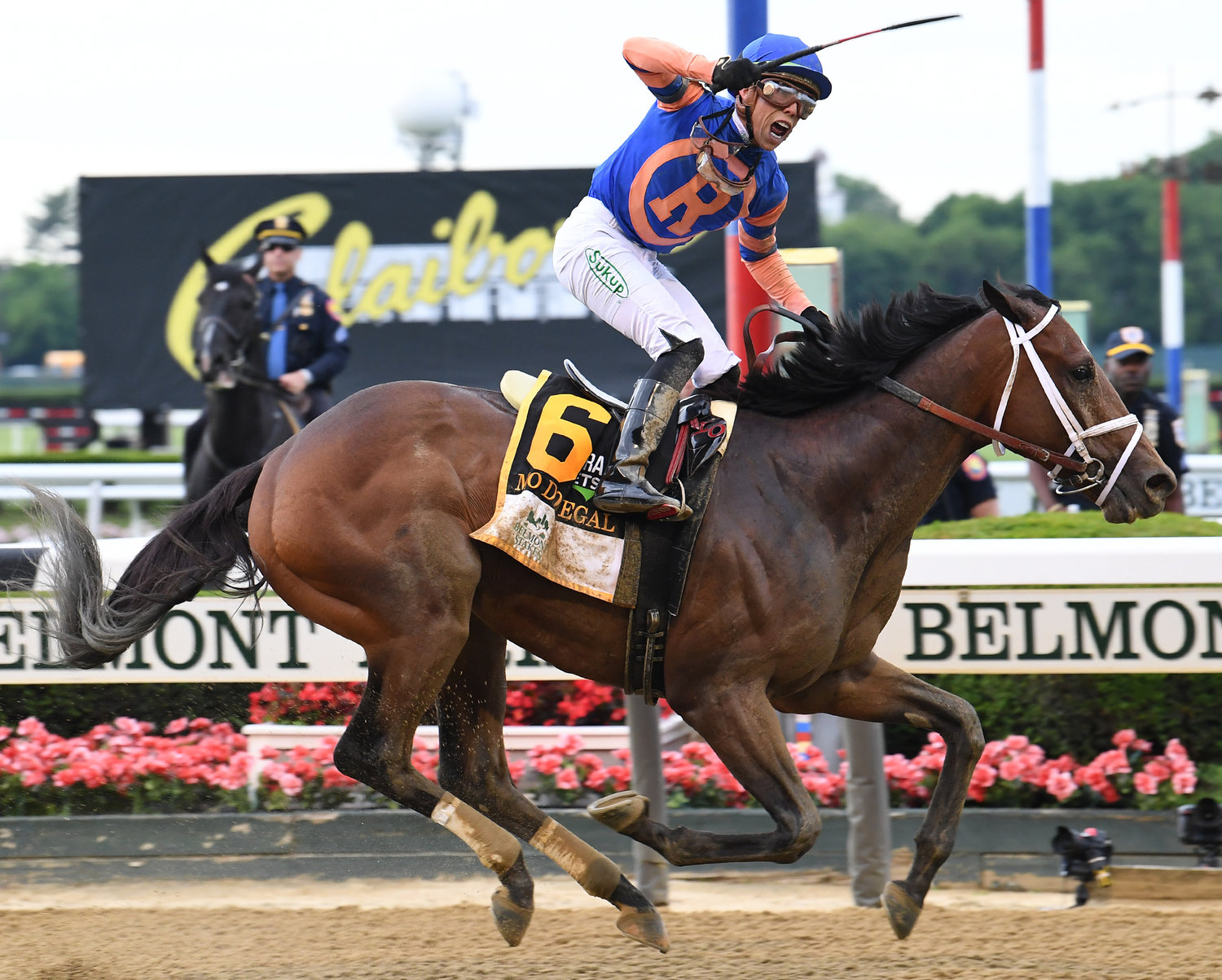 Favorite Mo Donegal, with jockey Irad Ortiz Jr. aboard, won the 154th running of the Belmont Stakes before a crowd of 46,301.