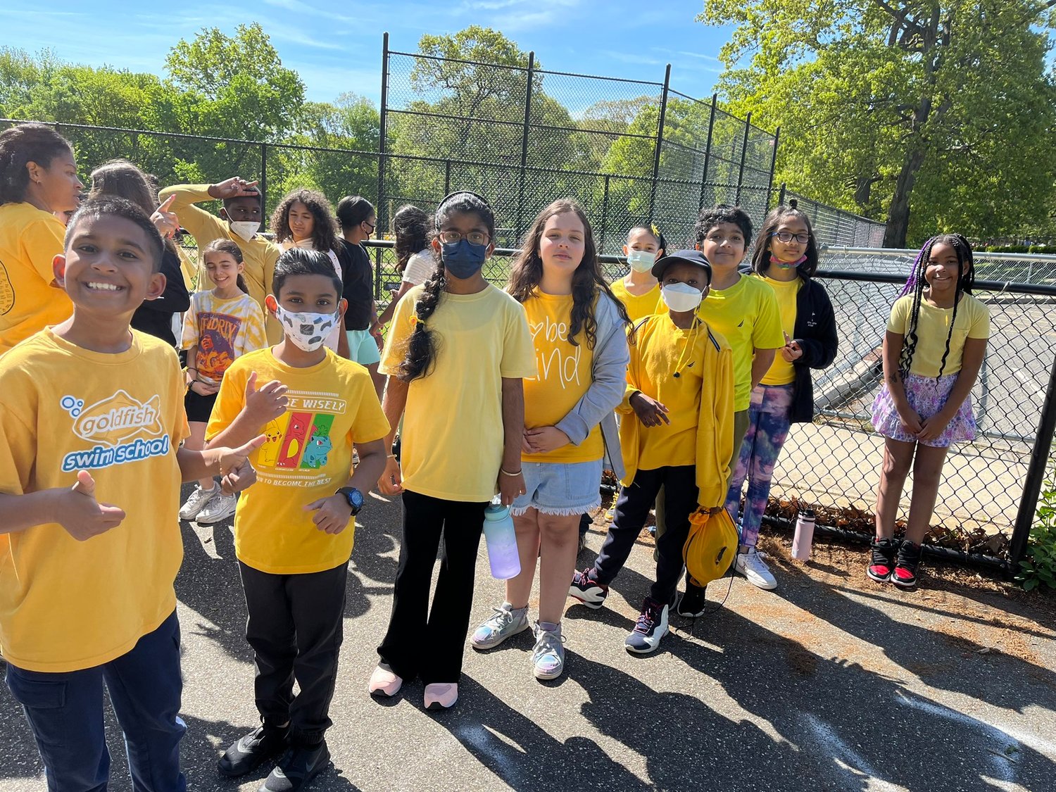 Howell Road Elementary School students enjoyed water games to cool down from the hot sun.