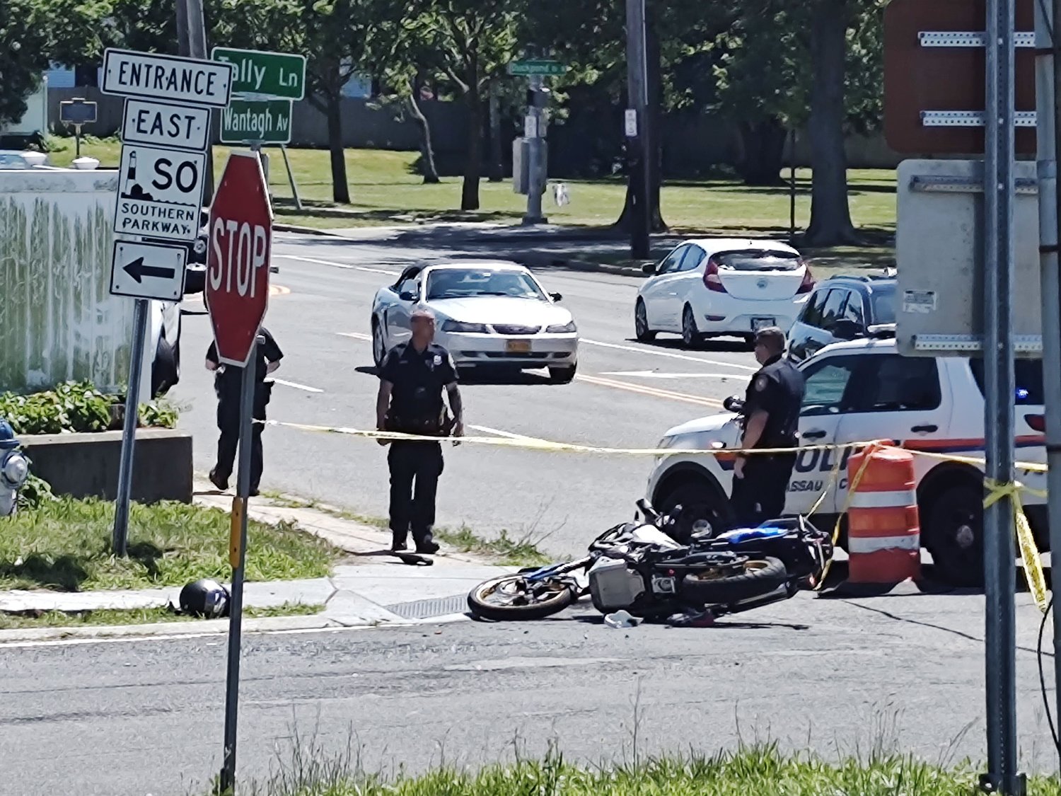 A motocyclist was killed in a two-vehicle crash in Wantagh on Father's Day.