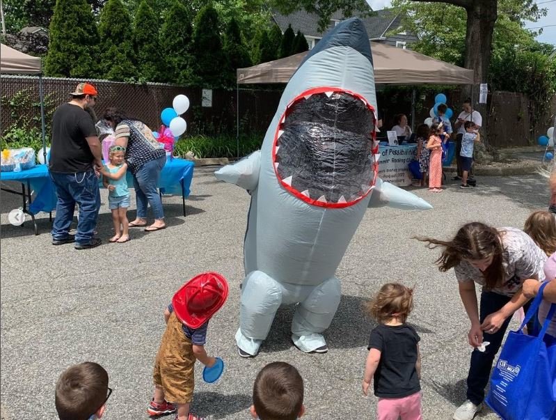 The Summer Reading Club Kick-Off Party at the Bellmore Memorial Library included a fishy friend.