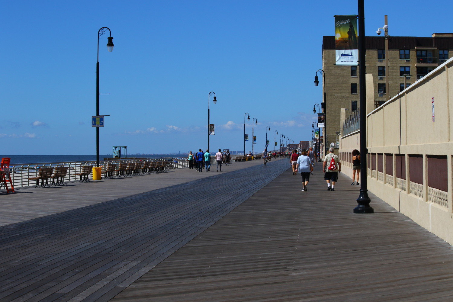 The newly reconstructed boardwalk is seen as amenable to inline skating.